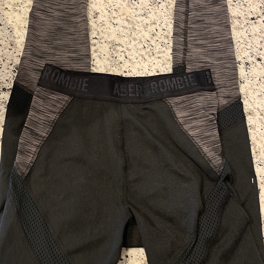 Abercrombie and Fitch athletic leggings with mesh detail!
